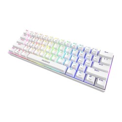 Gamdias Hermes E3 RGB 60% Red switch - White